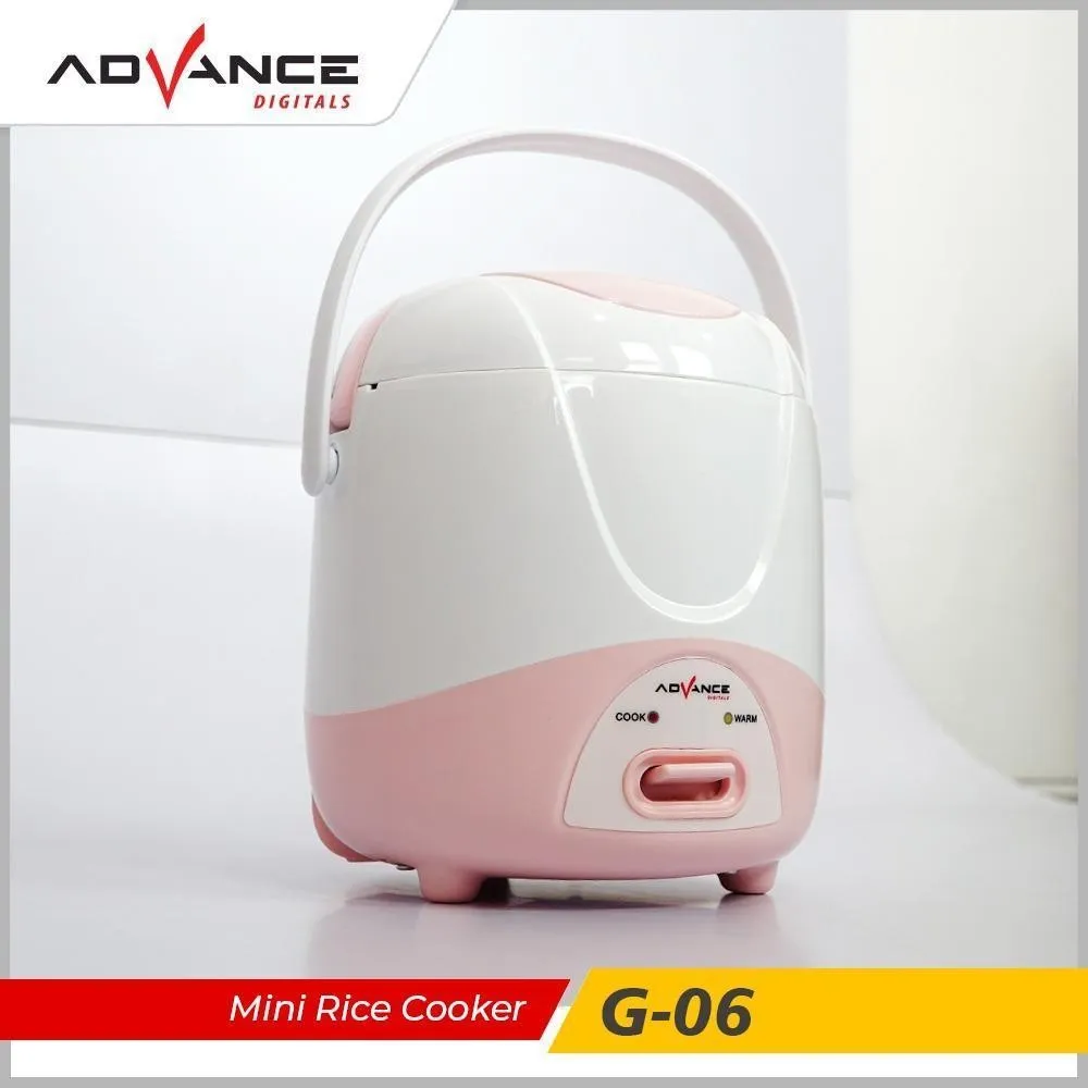 Mini Rice Cooker Travel Advance G-06 G-07D G-08 600-800ml Bergaransi Resmi 1 Tahun