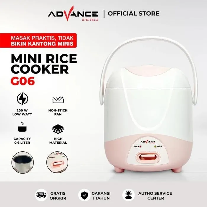 Advance Rice Cooker G-06 0.6 Liter 200 Watt Rice cooker mini