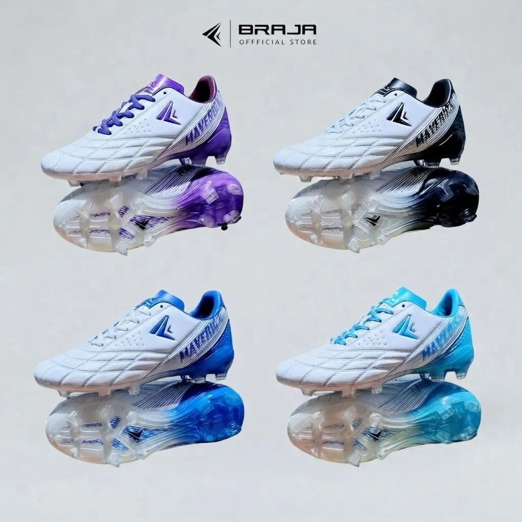 Braja - Sepatu Bola Dewasa Maverick Stylish In White