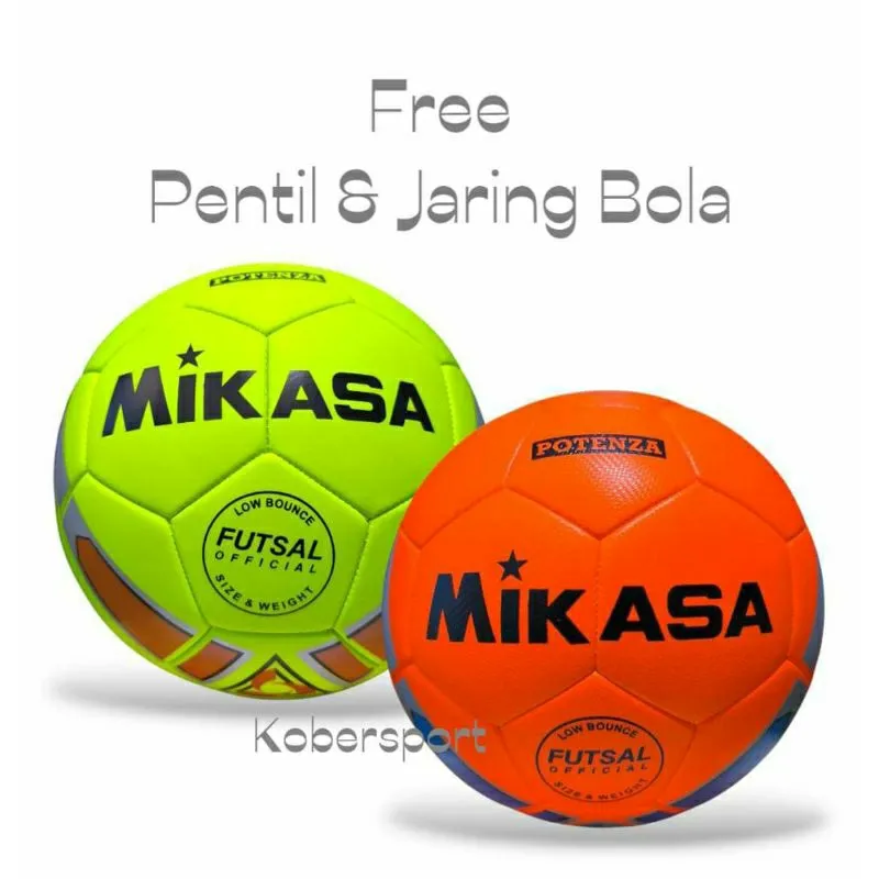 Bola Futsal Mikasa Potenza Grade Ori Size 4 Low Bounce Model Jahit Mesin