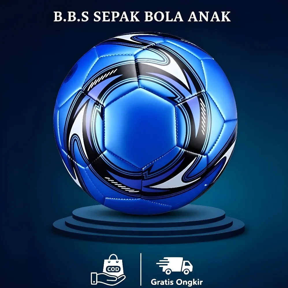 Bola Sepak Anak Ukuran 5 PVC Empuk Tahan Lama Anti Bocor Mainan Anak Outdoor