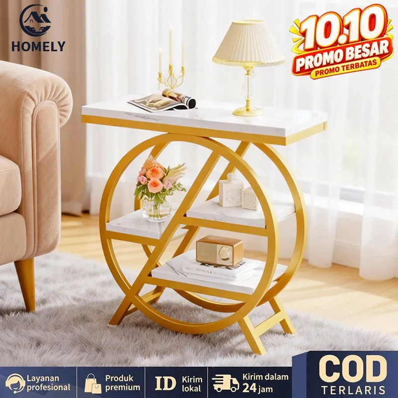 COD Meja Pintu Masuk Minimalis Rak Display untuk Teras & Foyer Meja Hias Ruang Tamu Meja Samping Minimalis Meja Sofa Meja Tamu