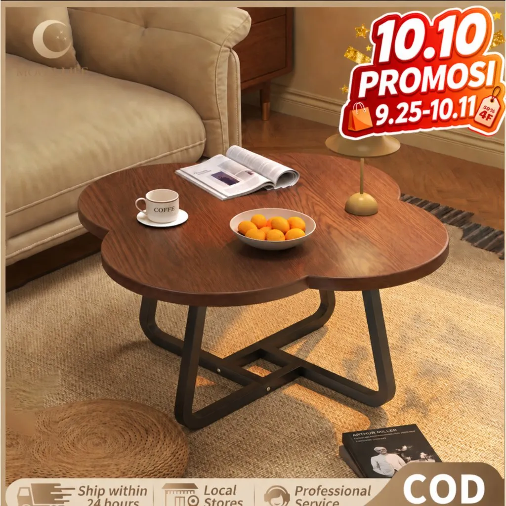 COD Meja Kopi Meja Bunga Meja Tamu Kayu Meja Ruang Tamu Meja Bundar Meja Tengah Rumah Aesthetic Meja Caffe Meja Samping Meja Kamar Meja Minimalis
