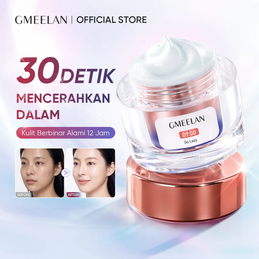 GMEELAN Mencerahkan Kulit Durvillea Polypeptide Pemulihan Krim Malas 30g Brightening Facial Day Cream Night Cream Sea Buckthorn Calming Moisturizer Whitening Lazy Cream Skincare