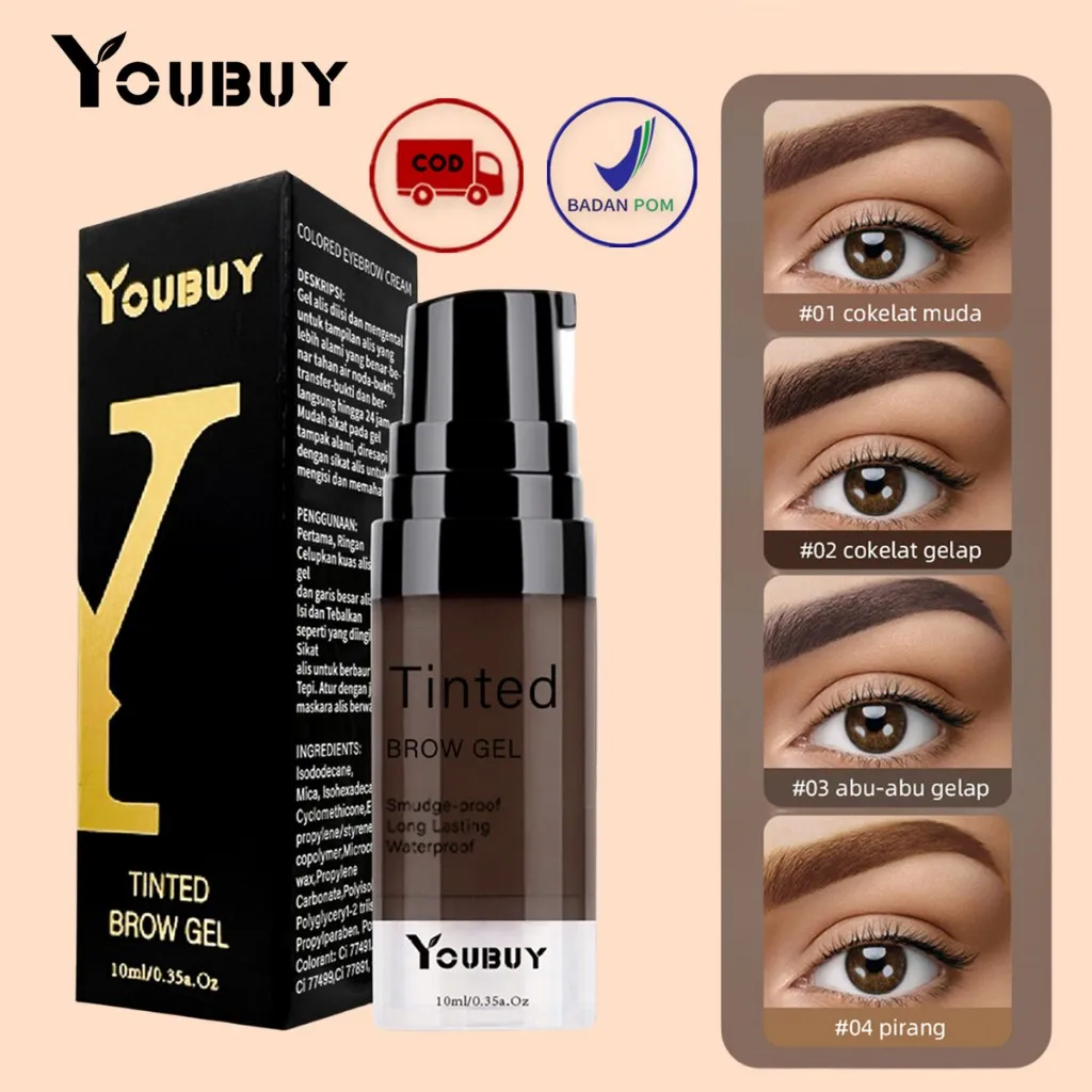 YOUBUY Eyebrow Cream Gel waterproof Pensil Alis-kosmetik Mata