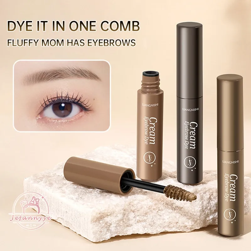 Free Gift️ Krim Maskara Alis Gel 3D Eyebrow Browcara Pewarna Alis dengan Kuas Alis Brow Mascara Tahan Air Riasan Mata Alami Tanpa Luntur