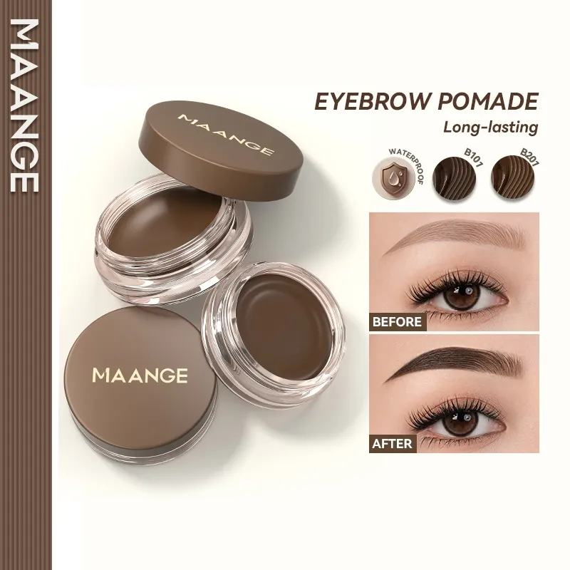 MAANGE 3 IN 1 Eyebrow & Eyeliner Cream Quick Dry Waterproof Eye Brow Gel Long lasting Tattoo Eyebrow Pomade MG-E05