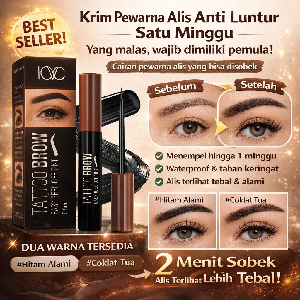 Diskon - [Tahan 7 Hari] Pewarna Alis Peel-Off /Eyebrow Tint Peelable Untuk Pemula / Tahan Lama / Alis Natural / Brow Gel / Produk Alis Praktis Anti Luntur
