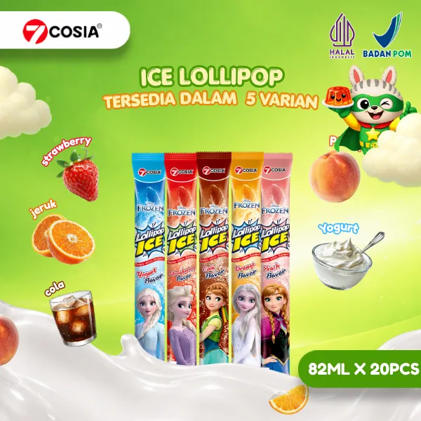 7Cosia Ice Lollipop 82ml - Isi 20 pcs