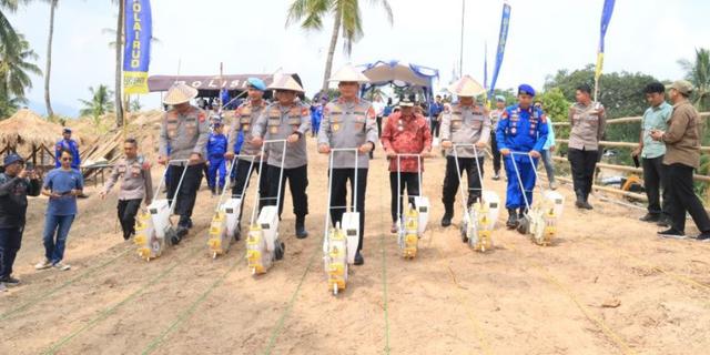 Polda Banten Manfaatkan Lahan Eks Tambang untuk Tanam Jagung, Ubah jadi Produktif