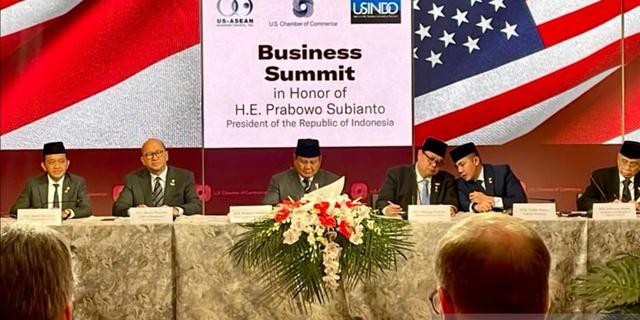 Prabowo Kenalkan 18 Proyek Hilirisasi dalam Forum Bisnis di Amerika Serikat