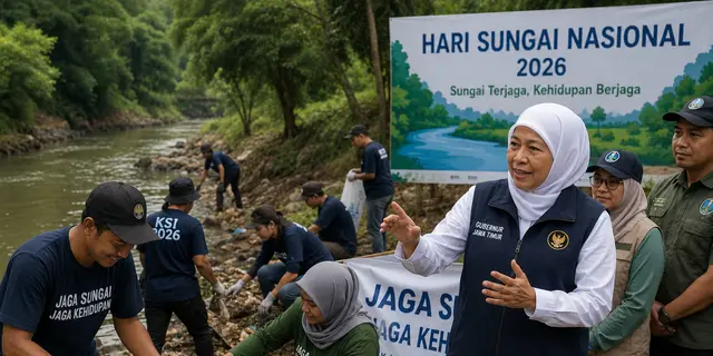 Sungai Jadi Investasi Kehidupan, Khofifah Dorong Pelestarian