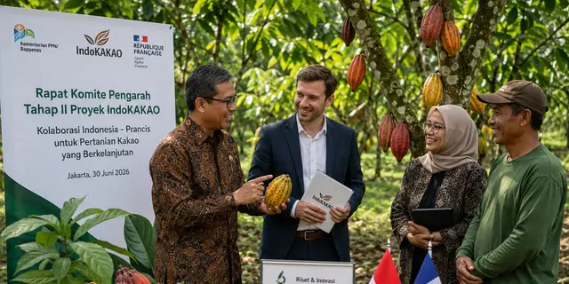 Indonesia dan Prancis Perkuat Strategi Pengembangan Kakao Berkelanjutan