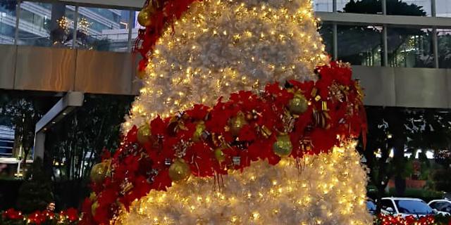 Pohon Natal Ikonik dari 500 kg Plastik Daur Ulang sebagai Wujud Inovasi dan Komitmen Berkelanjutan
