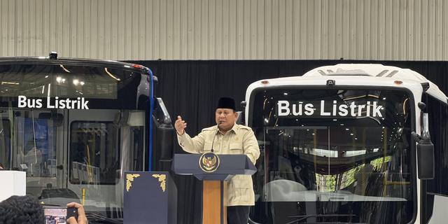 Resmikan Pabrik Kendaraan Listrik VKTR di Magelang, Prabowo Dorong Transisi ke Energi Bersih