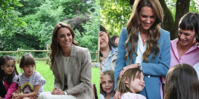 Tanpa Baju Baru, Kate Middleton Pancarkan Aura Keibuan Saat Bermain dengan Anak-Anak di Italia