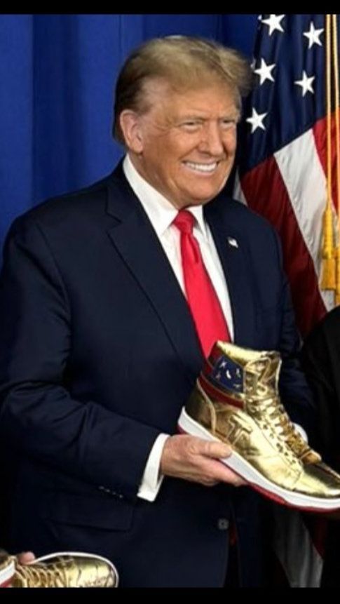 Donald Trump Release His Signature Golden Shoes | trstdly: trusted news ...