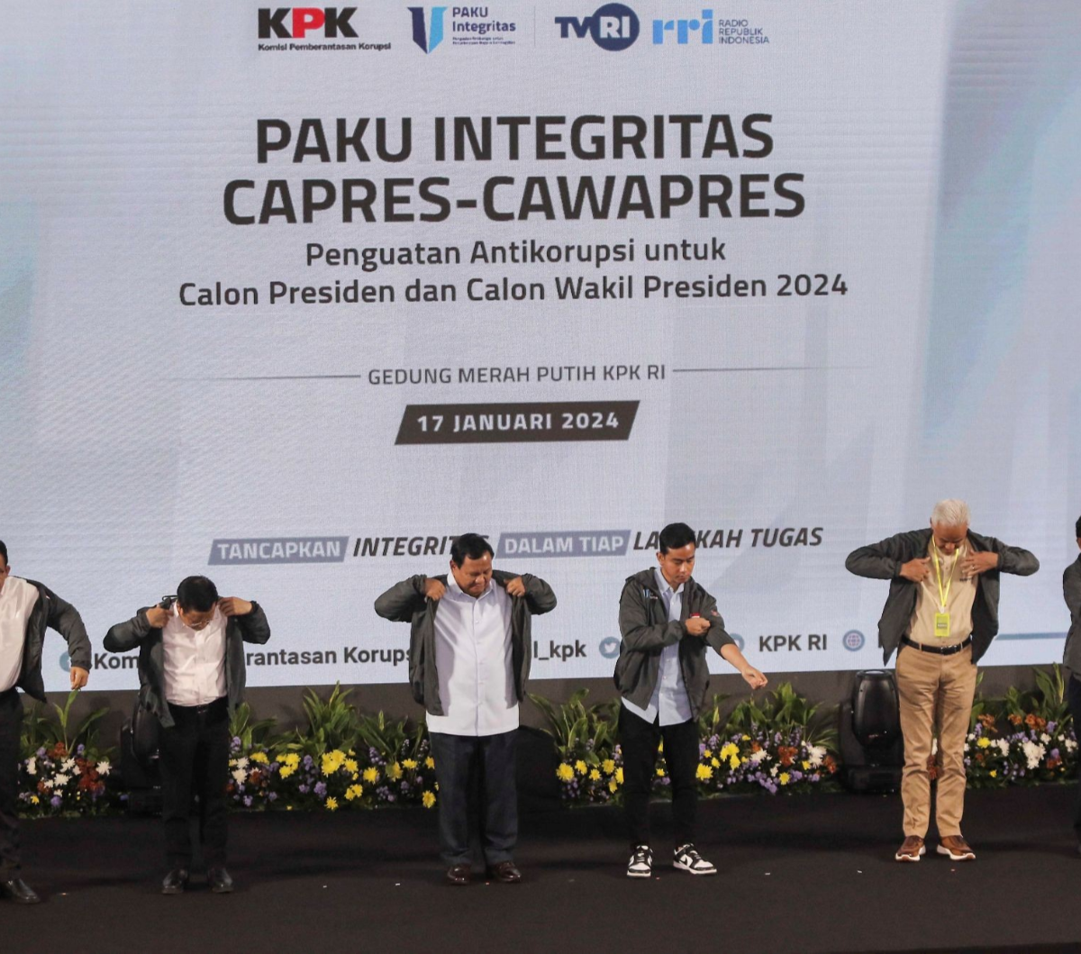 FOTO: Adu Gagasan Tiga Capres-Cawapres 2024 Di KPK, Anies-Prabowo ...