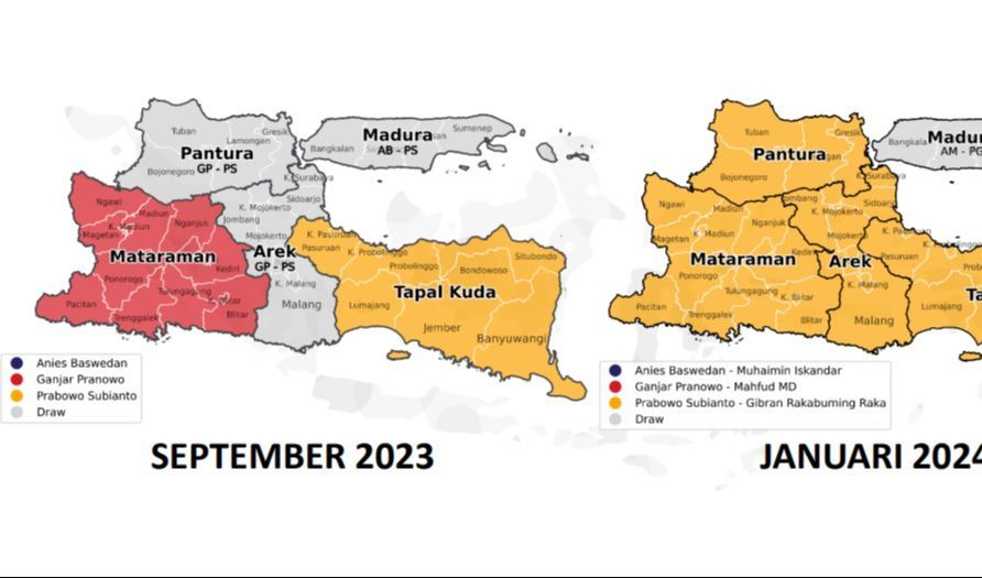 Survei Pilpres Poltracking, Ini Lumbung Suara Anies Dan Ganjar Di Jatim ...