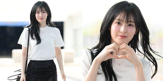 Pesona Kim Ji Won, Tampil Cantik dan Merona di Bandara Menuju FanMeeting Taipei