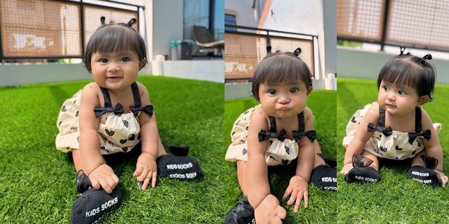 Gemas! 8 Ekspresi Lucu Dek Cunda Anak Denny Caknan & Bella Bonita yang Sudah Jago Pose di Depan Kamera, Potretnya Bak Boneka