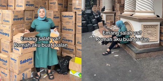 Potret Rumah Mewah Muzdalifah yang Mendapat Kritikan karena Dijadikan Tempat Penyimpanan Barang Jualan