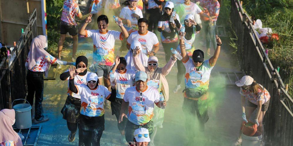 Prambanan Color Run Festival 2024: Berlari dengan Semangat di Tengah Keindahan Alam.