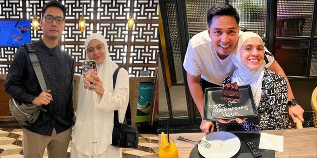 Nycta Gina dan Rizky Kinos Rayakan Anniversary ke-9, Hadiahnya Kasih Sayang yang Tulus serta Tumblr untuk Ngopi