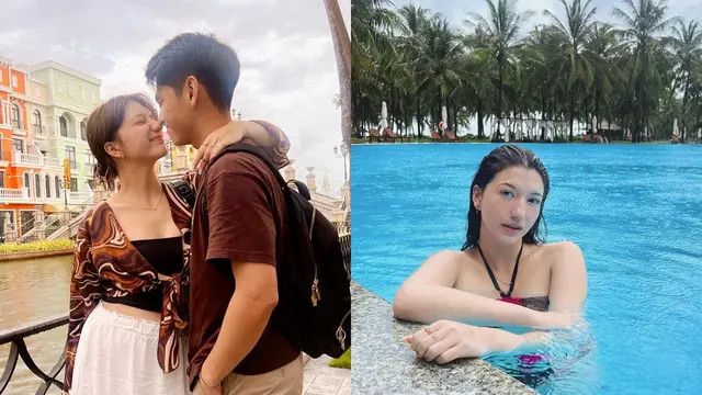 Momen Romantis Cassandra Lee & Ryuken Lie saat Berbulan Madu di Vietnam, Berenang di Kolam Hotel Jadi Sorotan