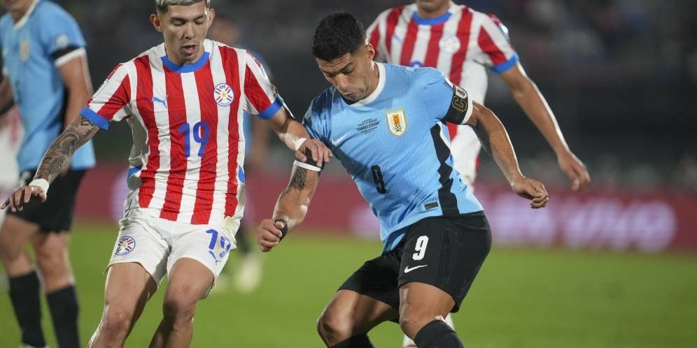 Pertandingan antara Uruguay dan Paraguay berakhir dengan skor imbang 0-0.