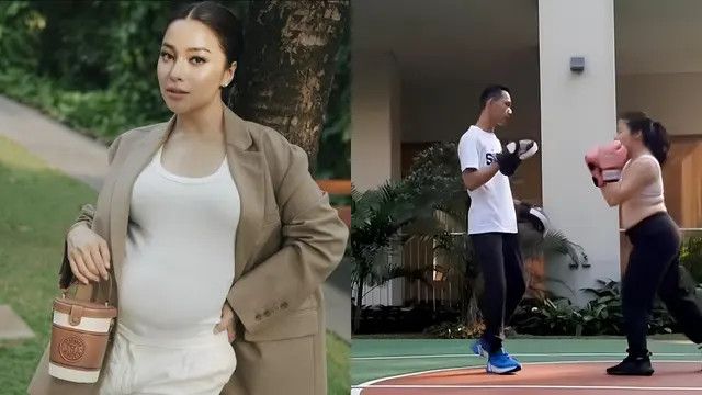 Potret Nikita Willy Berolahraga Tinju Saat Hamil Anak Kedua, Bikin Salfok