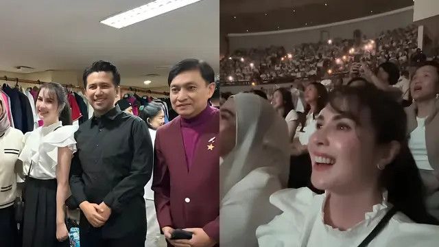 Potret Arumi Bachsin Menghadiri Konser Kahitna untuk Menyaksikan Penampilan Emil Dardak yang Begitu Memesona