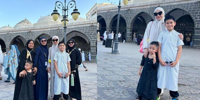 8 Foto Keluarga Raffi Ahmad Saat Umrah, Rafathar Menggunakan Kursi Roda