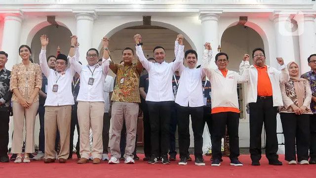 FOTO: Momen Cagub-Cawagub Jakarta Deklarasi Kampanye Damai, Janji Tak Gunakan Hoaks hingga Politik Uang