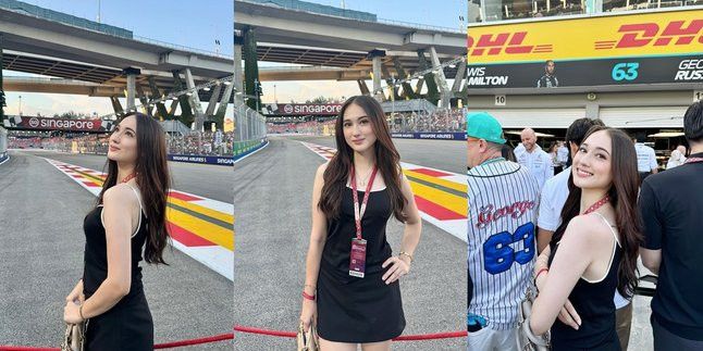 Potret Laura Moane Menyaksikan F1 di Singapura, Banyak yang Mendoakan Agar Mendapatkan yang Lebih Baik