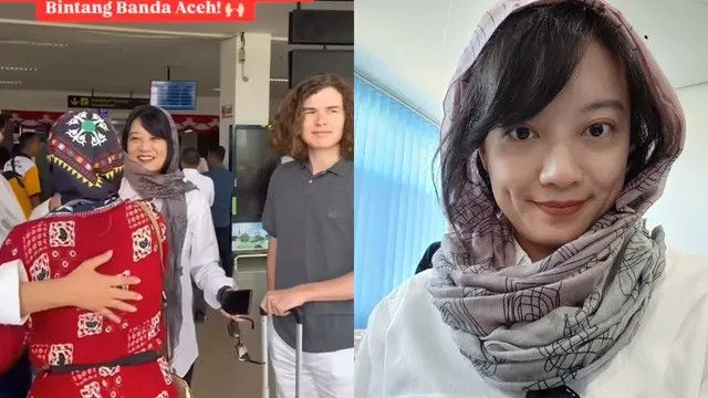 Kegiatan di Kampus Aceh, Potret Leony yang Mengenakan Kerudung Bersama Kekasih Bulenya Bikin Pangling