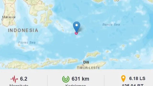 Gempa Magnitudo 6,2 Mengguncang Wakatobi