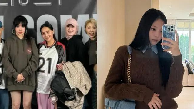 5 Gaya Kece Nagita Slavina dan Jennie BLACKPINK Pakai Tas Chanel Kembar saat Saksikan Comeback 2NE1 di Korea