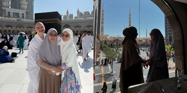 Potret Irish Bella Menjalani Umrah Bersama Keluarga, Rambut Adiknya Dicukur Plontos