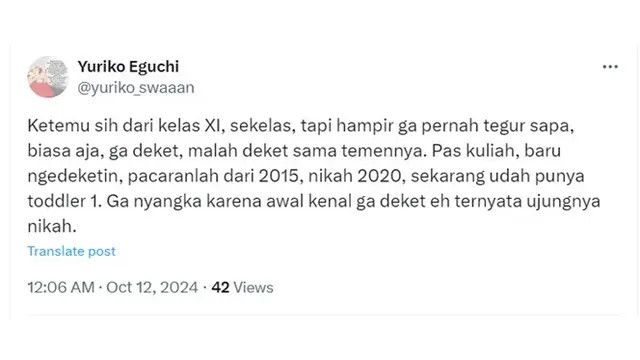 Cerita Cinta Netizen Bikin Baper, Jodoh Tak Ada yang Tahu