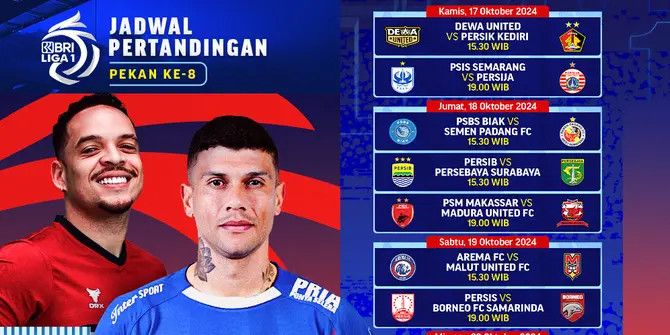 Jadwal Lengkap Live Streaming Pertandingan BRI Liga 1 Pekan Ini di Vidio, Ada Laga Persib vs Persebaya