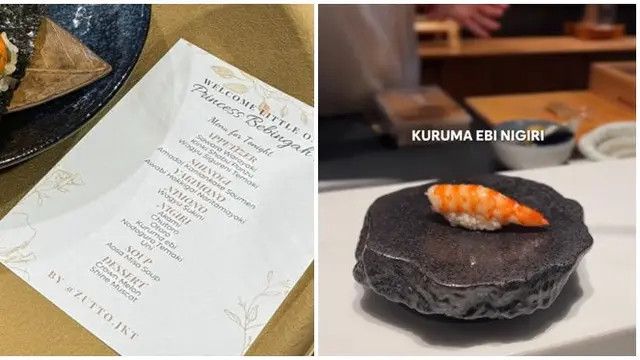 6 Menu Omakase yang Disajikan untuk Erina Gudono Pasca Melahirkan, Harganya Ada yang Tembus 3 Juta Rupiah