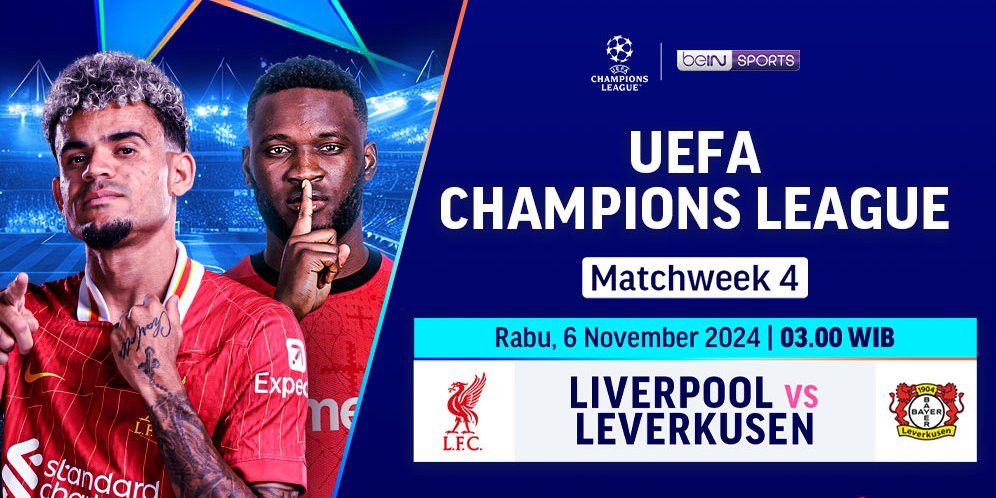 Liga Champions: Link Live Streaming Liverpool Vs Leverkusen