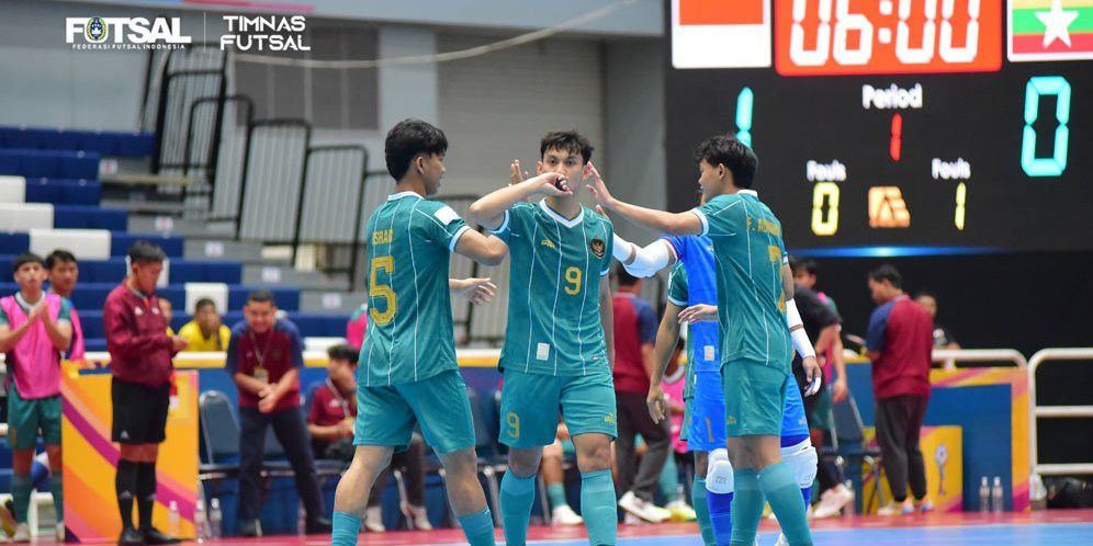 Hasil Piala AFF Futsal 2024: Timnas Indonesia Bantai 5-1 Myanmar, Tampil Sempurna di Grup