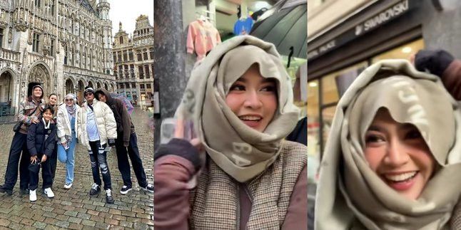 8 Foto Mahalini Berhijab Ala Putri Delina Saat Liburan di Eropa, Bikin Salfok dan Mendapat Pujian Karena Cantik