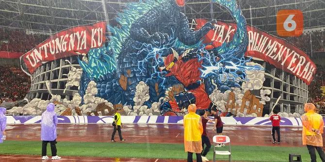 Kata Suporter Jepang usai Nonton di GBK: Apresiasi Koreo Godzilla Vs Gundala hingga Puji Indonesia Negara Aman