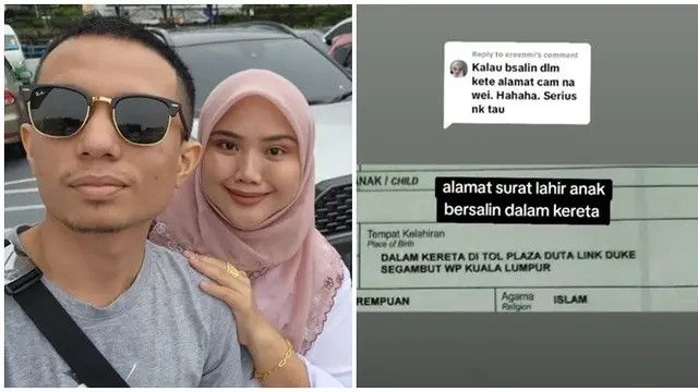 Kisah Ibu Hamil Kontraksi lalu Melahirkan di Mobil, Tempat Lahir Anak di Akta Kelahiran jadi Sorotan