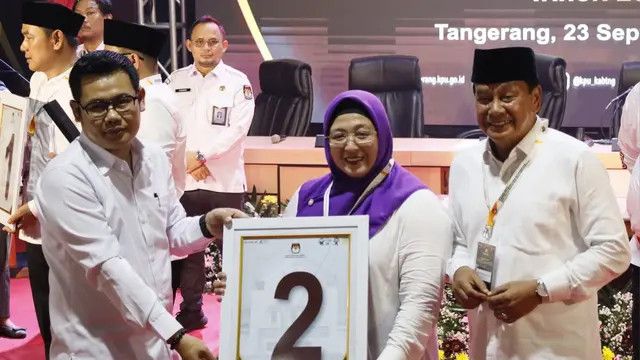 Hasil Quick Count Pilkada Tangerang 2024, Maesyal-Intan Mendominasi