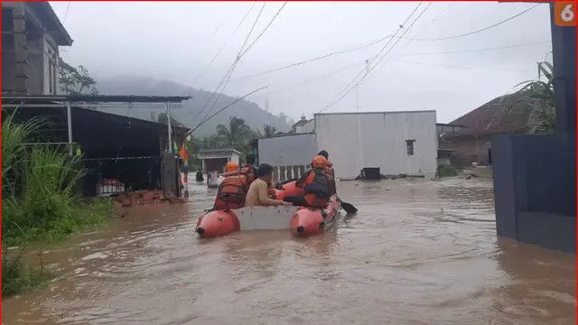 Lokasi Banjir Bandang di Sukabumi, Lumpuhkan Akses Menuju Kawasan Wisata