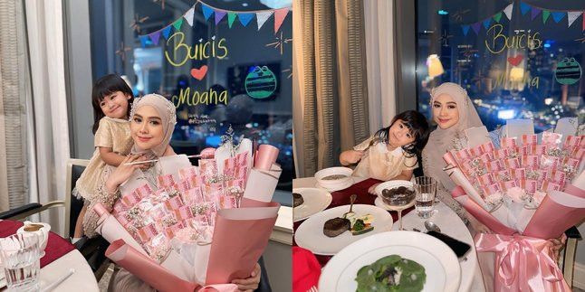 Pamer Wajah Bahagia, Intip Tampilan Ria Ricis saat Dinner Mewah Bareng Moana